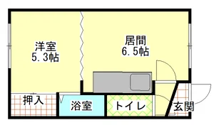 室蘭のウィークリーマンション・マンスリーマンション「コーポエNFI 1DK(No.607280)」メイン画像
