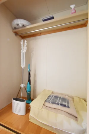 掃除機や室内物干しあり！