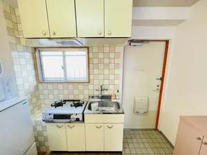 ２口コンロ付♪スーパーで食材を買ってきたらすぐにお料理に取り掛かれます！