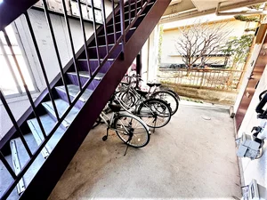 【駐輪場画像】岐阜市ウィークリーマンションでは一部レンタル自転車も対応してます。詳細は岐阜市ウィークリーマンションHPからお問い合わせ下さい♪