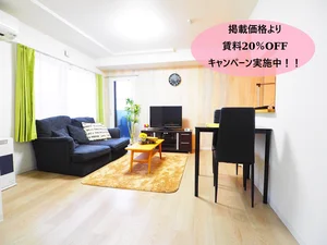 北海道のマンスリーマンション・ウィークリーマンション「【アルファシティ幸町】新千歳空港駅より2駅(乗車約7分)、タクシーで約15分の好立地!! 306・1LDK(No.670972)」メイン画像