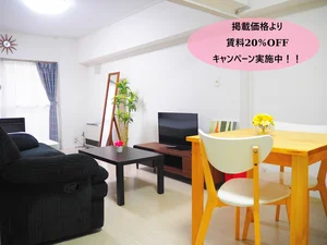 豊水すすきの駅の家具家電付きマンスリーマンション「【アルファ創成川公園】狸小路、二条市場徒歩圏内！大通、すすきのへのアクセス◎です！ 1010・1DK(No.673510)」メイン画像