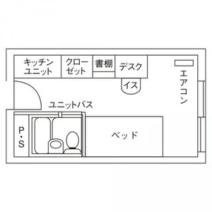 ◆居室内にもユニットバス完備♪