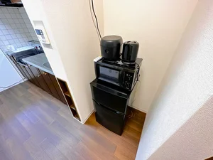 冷蔵庫も完備なので自炊や料理に最適♪長期の出張にお勧め★