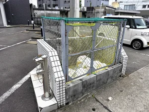 【ゴミ捨て場】敷地内に完備♪岐阜駅前（北口）ウィークリーマンションではゴミ出しも楽々♪長期利用可能なマンスリーマンションプランもあります★