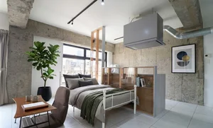 大分県のマンスリーマンション・ウィークリーマンション「Kマンスリーiichiko総合文化センター前（大分市役所前） 502・1R-【最上階角部屋】(No.720836)」メイン画像