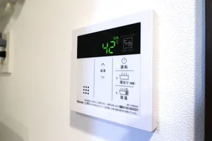 給湯スイッチあり（お湯を利用する際には必ずONに！）