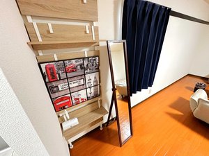 【収納完備】掃除機完備‼収納も広いので、岐阜駅前滞在中のウィークリーマンション生活も快適自在に過ごせますね♪【手続き簡単3分・保証人不要・敷金、礼金初期費用仲介手数料0円・対面契約不要・電子契約可】