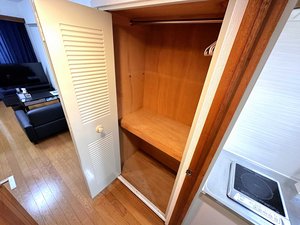 【収納完備】掃除機完備‼収納も広いので、岐阜駅滞在中のウィークリーマンション生活も快適自在に過ごせますね♪【手続き簡単３分・保証人不要・敷金、礼金初期費用仲介手数料０円・対面契約不要・電子契約可】