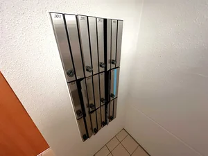 【郵便受け画像】岐阜駅前ウィークリーマンションでは入居キーの受渡は不要♪岐阜駅前エリアすべて対応しているので法人の方も安心して社員の方々に利用できます★