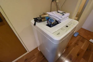 洗濯機置き場あり!衣類やリネン類など毎日の洗濯で清潔に♪ドライヤーもあり!