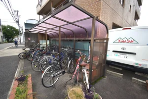 自転車駐輪可能!