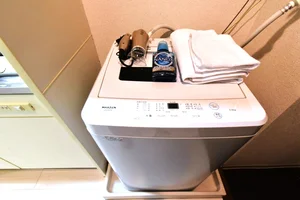 ドライヤー・洗濯機・洗濯洗剤・ボディータオル・フェイスタオルありで長期滞在に是非！