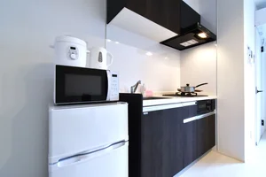 冷蔵庫・電子レンジ・電気ケトル・炊飯器など家電類豊富にすべて標準品!