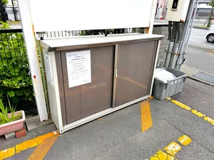 【ゴミ捨て場】敷地内に完備♪草津駅前(草津野村)ウィークリーマンションではゴミ出しも楽々♪長期利用可能なマンスリーマンションプランもあります★