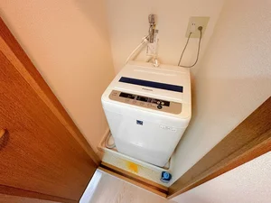 独立洗面台、洗濯機も完備‼タオル、ドライヤー、歯ブラシ、ボディタオルも揃えてるのは瓦町駅前（香川県高松市）マンスリーマンションだけ♪