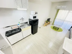 ２口コンロ付♪スーパーで食材を買ってきたらすぐにお料理に取り掛かれます！