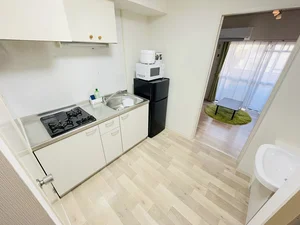 ２口コンロ付♪スーパーで食材を買ってきたらすぐにお料理に取り掛かれます！