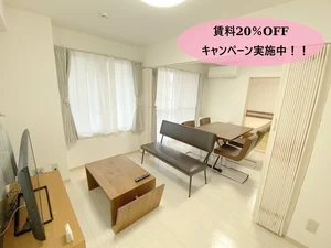 豊水すすきの駅の家具家電付きマンスリーマンション「【ハイツ南3条】エアコン付き♪すすきの・バスセンター前駅迄徒歩圏の好立地！ 701・2DK(No.754835)」メイン画像