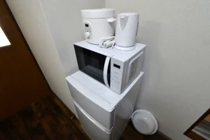 冷蔵庫や炊飯器など　家電類が多数あり！　ホテルにはないラインナップです♪