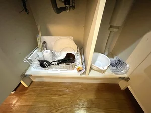 お鍋・フライパン・包丁・まな板などの調理器具完備♪滋賀大津(錦織３丁目)ウィークリーマンションで自炊をしてみてはいかがでしょうか♪