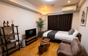 新潟青陵大学短期大学部周辺のマンスリーマンション・ウィークリーマンション「Kマンスリー新潟駅前(明石１丁目)【禁煙・新潟駅前ウィークリーマンション・新潟駅前マンスリーマンション】 302・1R-【中部屋】(No.770550)」メイン画像