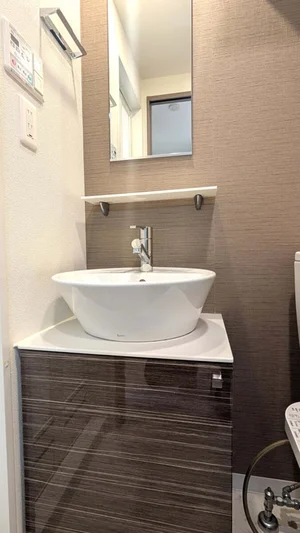 オシャレな独立洗面台♪