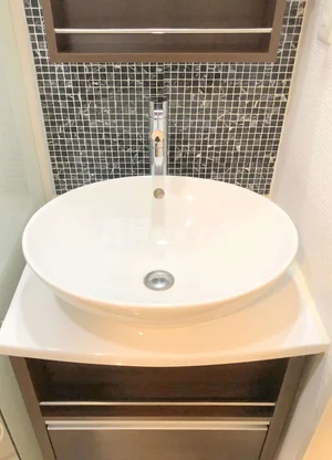 オシャレな独立洗面台♪