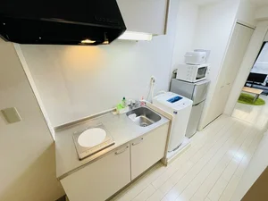 １口ＩＨコンロ付♪スーパーで食材を買ってきたらすぐにお料理に取り掛かれます！