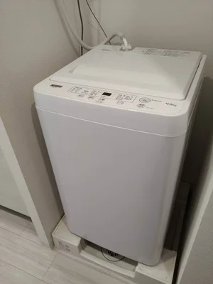 洗濯機完備♪