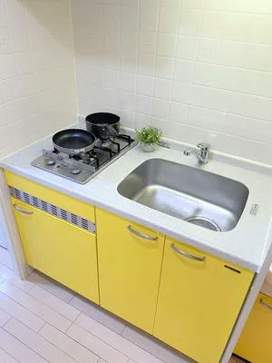 2口ガスコンロでお料理も楽ちん♪♪