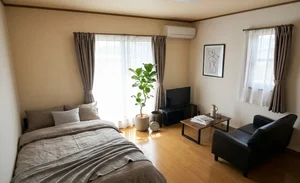 埼玉のマンスリーマンション・ウィークリーマンション「Kマンスリー立正大学 熊谷キャンパス前（熊谷駅南） 103・103-【角部屋】(No.834341)」メイン画像