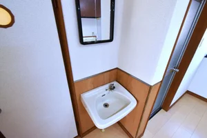 洗面台有で歯磨きや身だしなみにも！