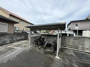 自転車駐輪可能!