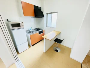 ２口コンロ付♪スーパーで食材を買ってきたらすぐにお料理に取り掛かれます！