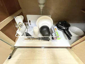 【キッチン画像】米原駅前(滋賀)ウィークリーマンションでは、冷蔵庫や電子レンジ・ケトル・炊飯器などもご用意しております(*'ω'*)