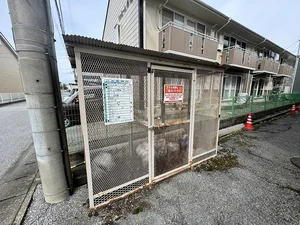 【ゴミ捨て場】敷地内に完備♪米原駅前(滋賀)ウィークリーマンションではゴミ出しも楽々♪長期利用可能なマンスリーマンションプランもあります★