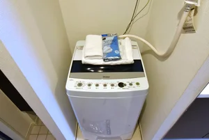 洗濯機有で衣服やお布団かカバーも洗える!