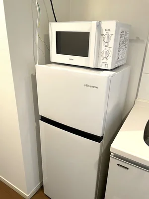 電子レンジ・冷蔵庫も完備♪
