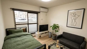 山陽学園短期大学周辺のマンスリーマンション・ウィークリーマンション「Kマンスリー岡山イオンモール前【社の街グレース前】 103・１Ｆ・中部屋(No.938029)」メイン画像