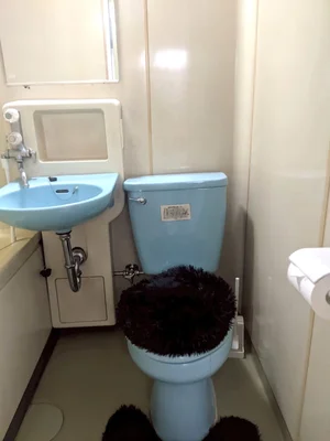 水色のかわいいトイレ♪