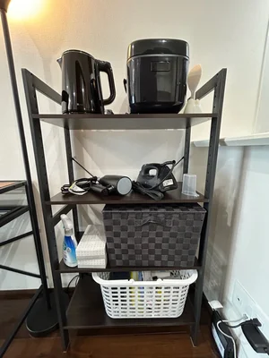 ※炊飯器・鍋フライパン・掃除機・アイロン・空気清浄機・HDD・ブルーレイレコーダーは現在設置しておりません。