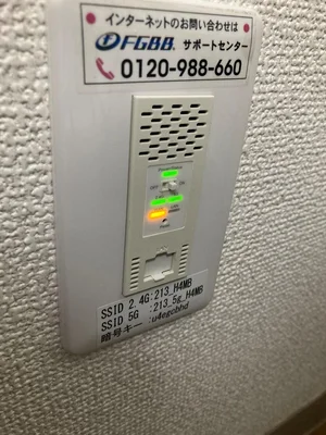 WIFI　パネルあり！　テレビ裏！