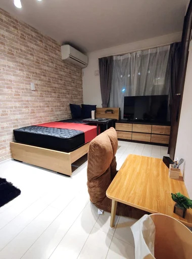 「【社内目黒区最安値に挑戦🔥】駅近×静音｜家具家電一式｜禁煙｜出張・法人歓迎｜BraTTo中目黒エアー 201(No.1238701)」メイン画像