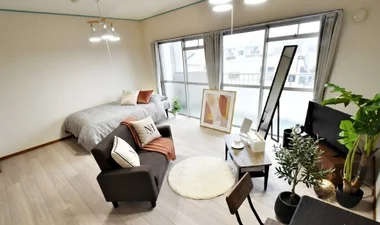 「Kマンスリー静岡市立登呂博物館東（日本平久能山スマートIC西） 303・1LDK-【中部屋】(No.483383)」メイン画像