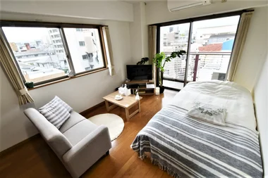 「Kマンスリー鹿児島中央駅南（中洲通駅前） 410・1K-【角部屋】(No.483416)」メイン画像