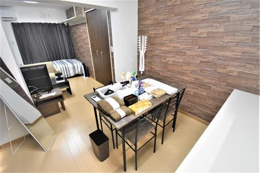 「Kマンスリー富山城南公園東【禁煙・富山ウィークリーマンション】 202・1K-【中部屋】(No.486767)」メイン画像