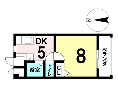 【名古屋市中川区/高畑駅徒歩3分/無料Wi-Fi/バストイレ別・独立洗面台/洋室8帖/自転車駐輪可能】サンアベニュー