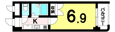 【長久手市/東山線藤が丘/駐車場/無料Wi-Fi/バストイレ別/洋室6.9帖】シャンポール長久手