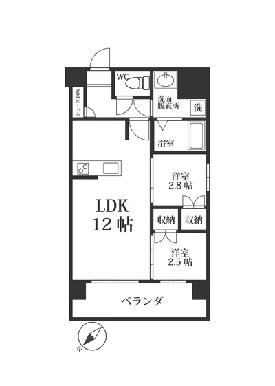 MP 六本松station【2LDK】